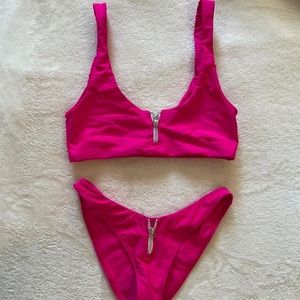 Hot Pink Lovers+Friends Bikini Set